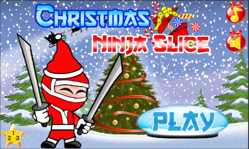 Christmas Ninja Slice截图1