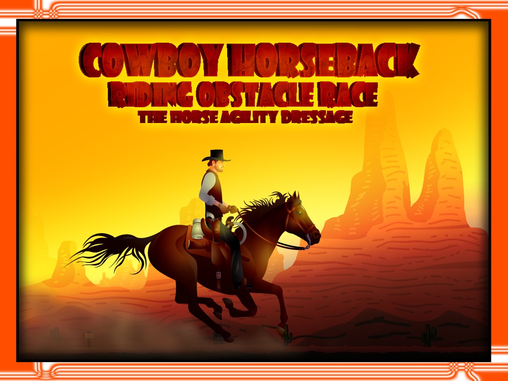 Cowboy Horseback Riding Race截图5