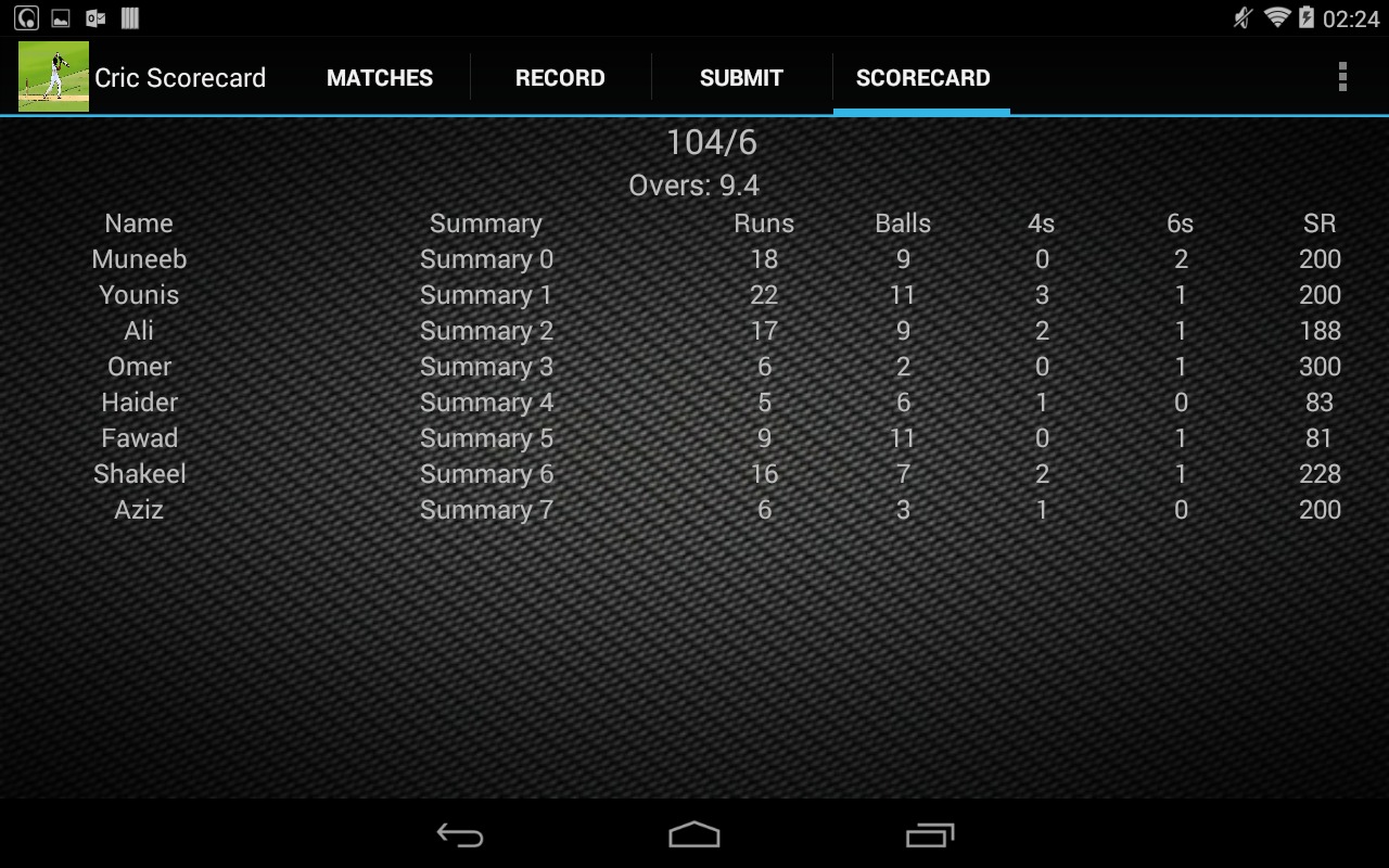 Cricket Scorecard截图3