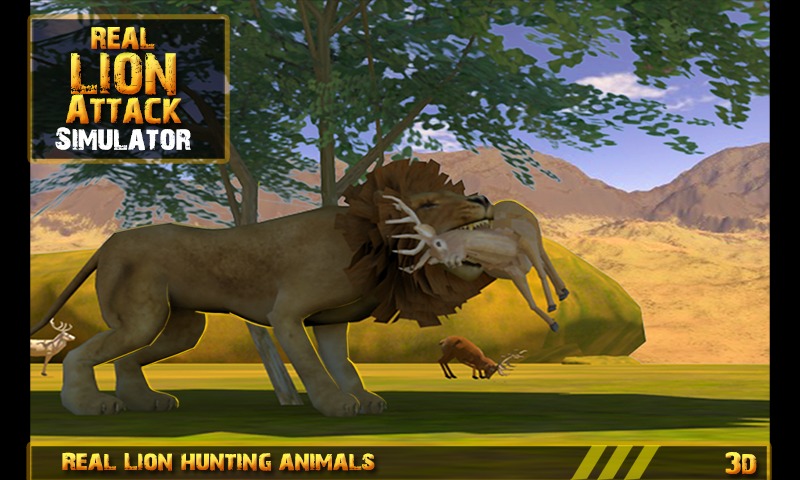 Real Lion Attack Simulator 3D截图4