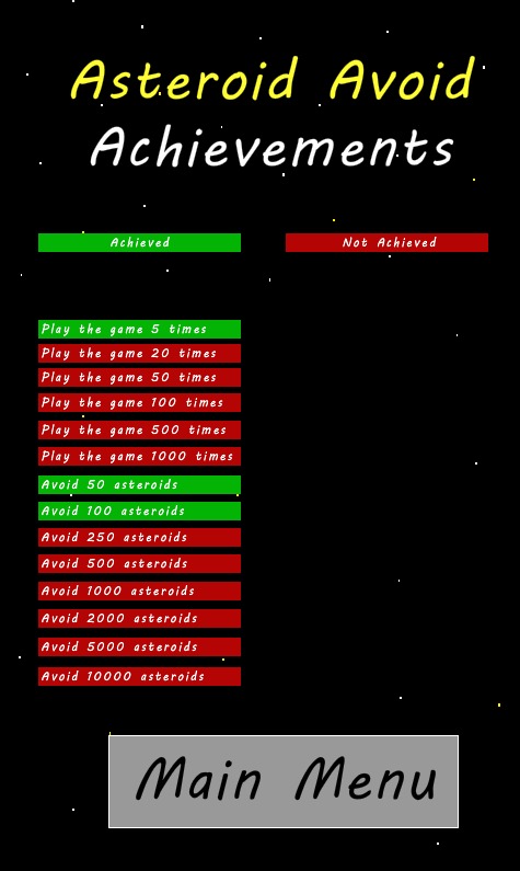 Asteroid Avoid截图2