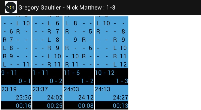 Squash Score Board Squore截图5