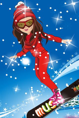 Shining Girl Skiing Dress Up截图2