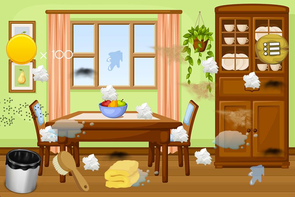 House Clean up Kids Game截图4