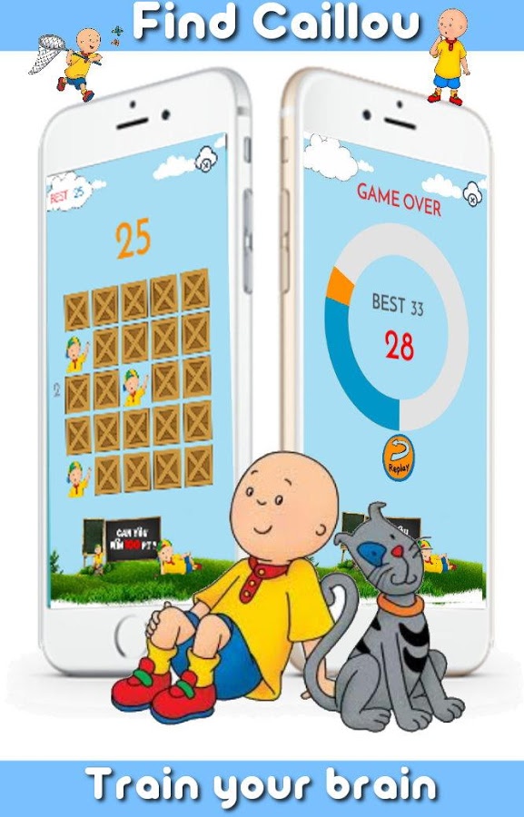 Find Caillou Memory Games For Kids截图1