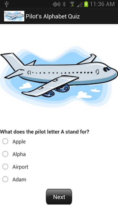 Pilot's Alphabet Quiz截图2