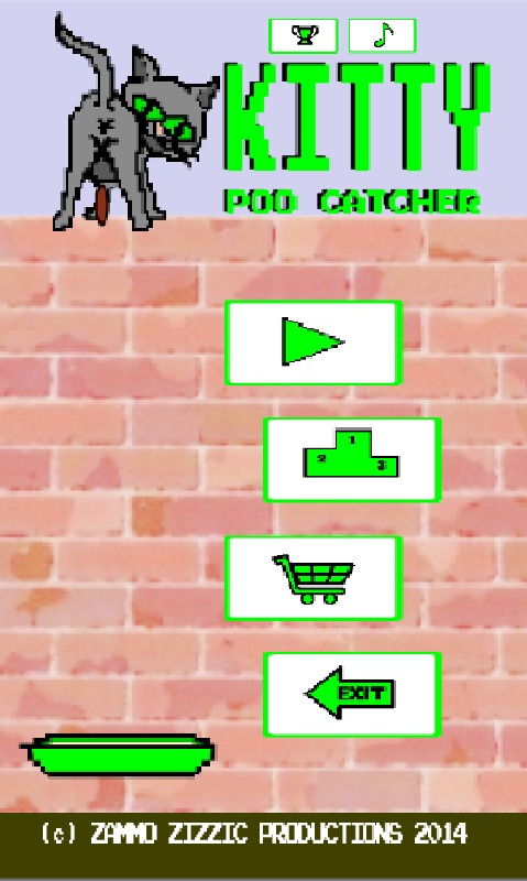 Kitty Poo Catcher action game截图1