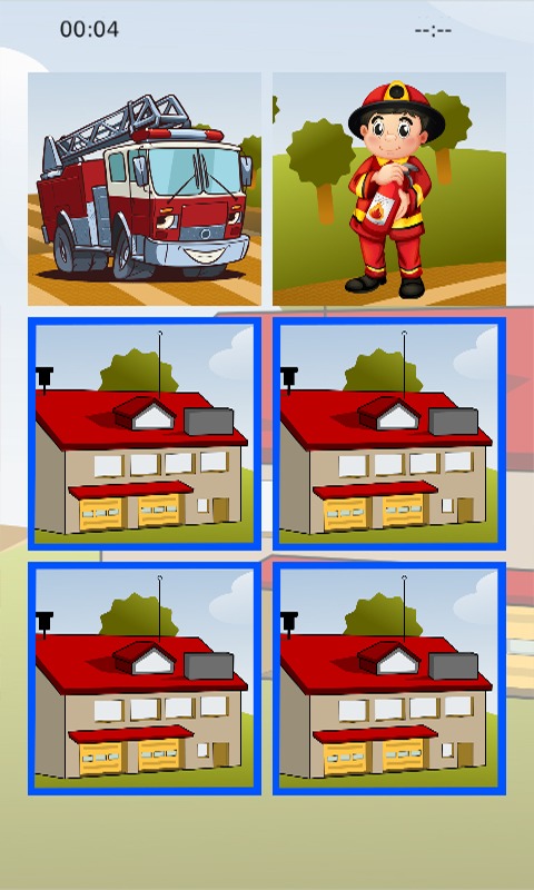 Fireman Samy Memory Puzzle截图1