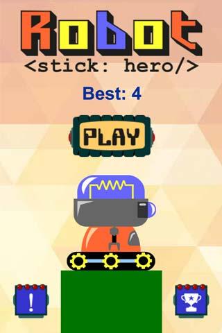 Robot Stick Hero Free截图1