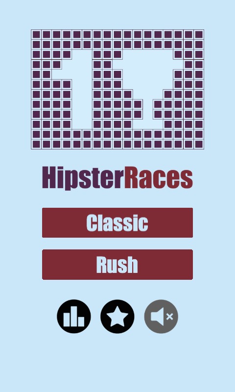 Hipster Races - Brick Game截图1