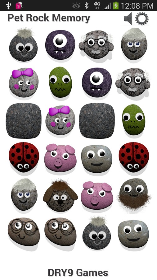 Pet Rock Memory Concentration截图3