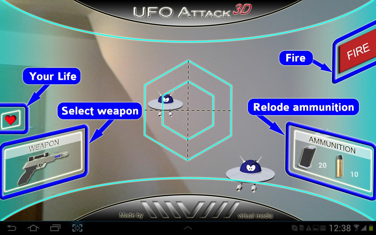 UFO Attack 3D Live LITE截图3