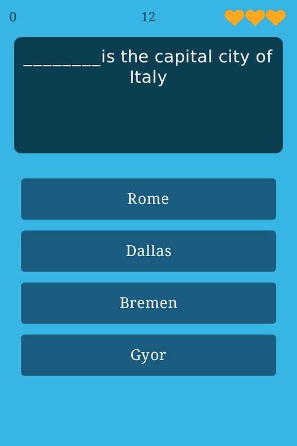 World Capitals Geography Quiz截图3