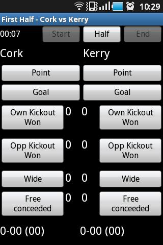 GAA Football Stats Recorder截图1