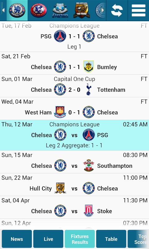 English League Live Score截图5