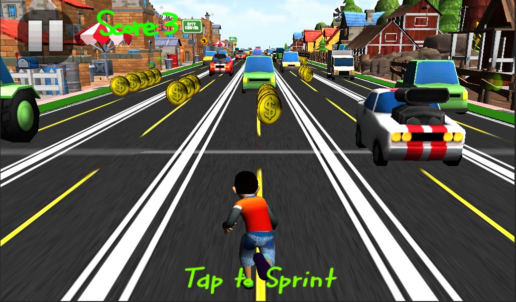 Town Run - Highway Surfer 3D截图2