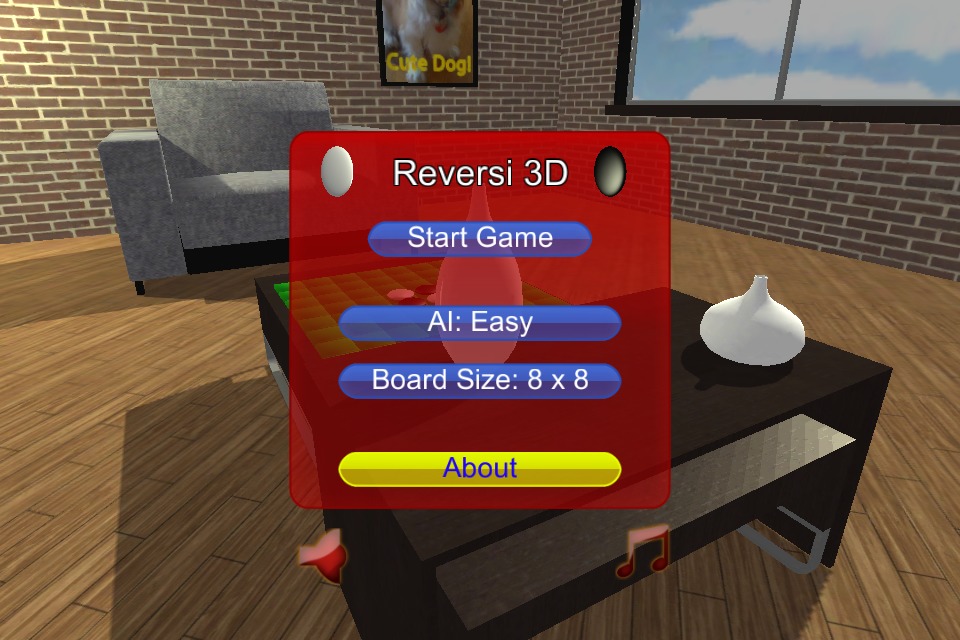 Reversi 3D by Purple Buttons截图1