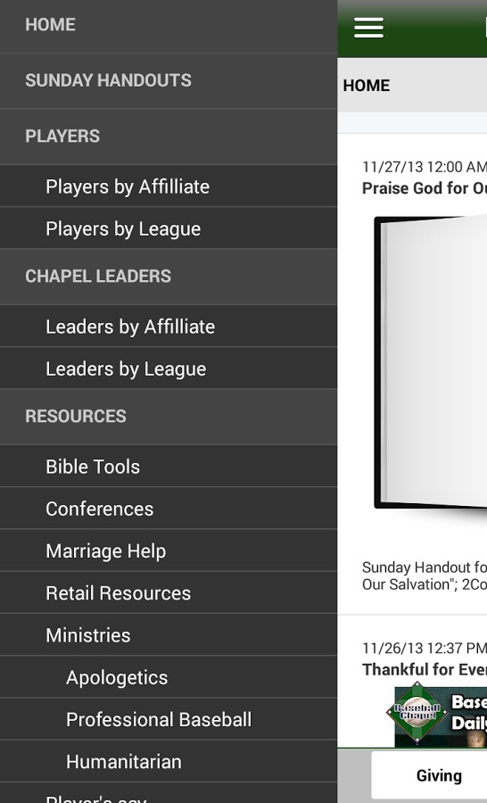 Baseball Chapel Mobile App截图2