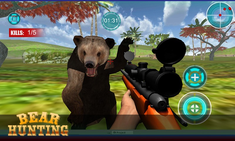 Angry Bear Attack: Sniper Hunt截图1