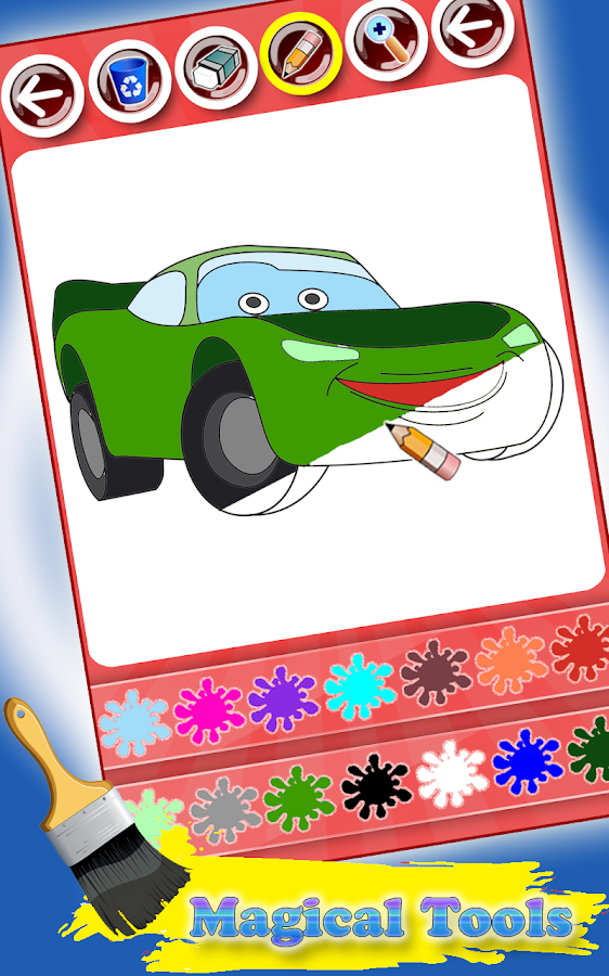 My Lightning Cars Coloring Pages for Kids截图3