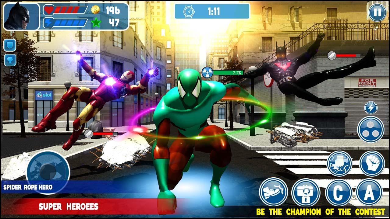 Spider Rope Hero VS Super Heroes : Superhero Games截图4