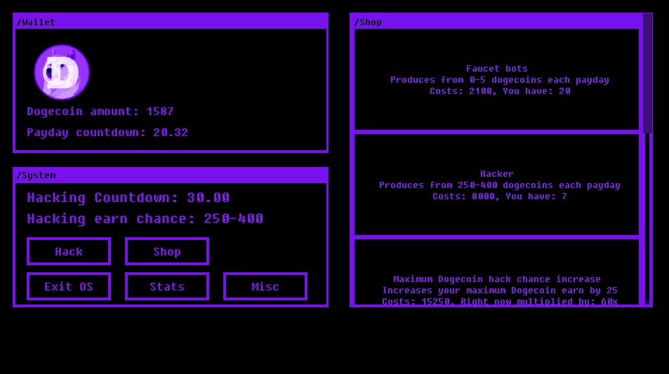 Dogecoin Hacker Game截图1