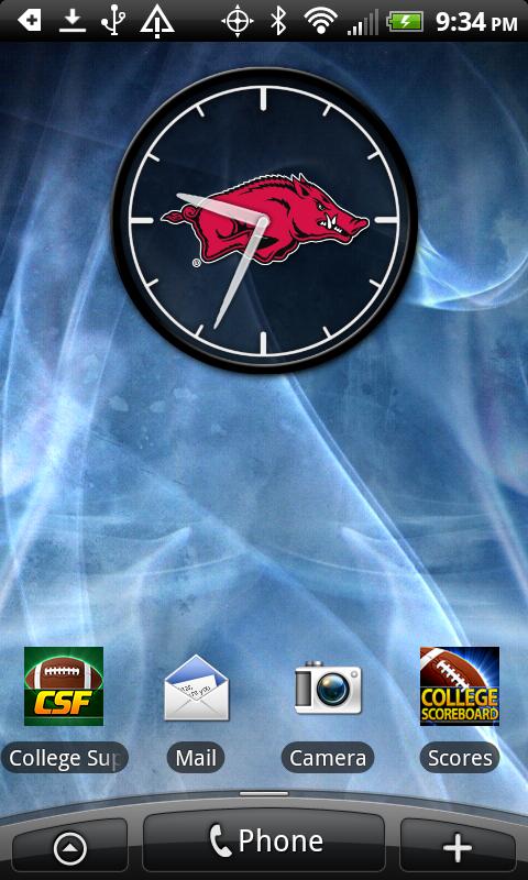 Arkansas Razorbacks Live Clock截图5