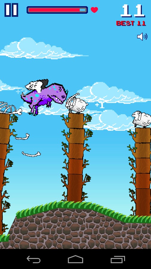 Flappy Dino and the sheeps截图3