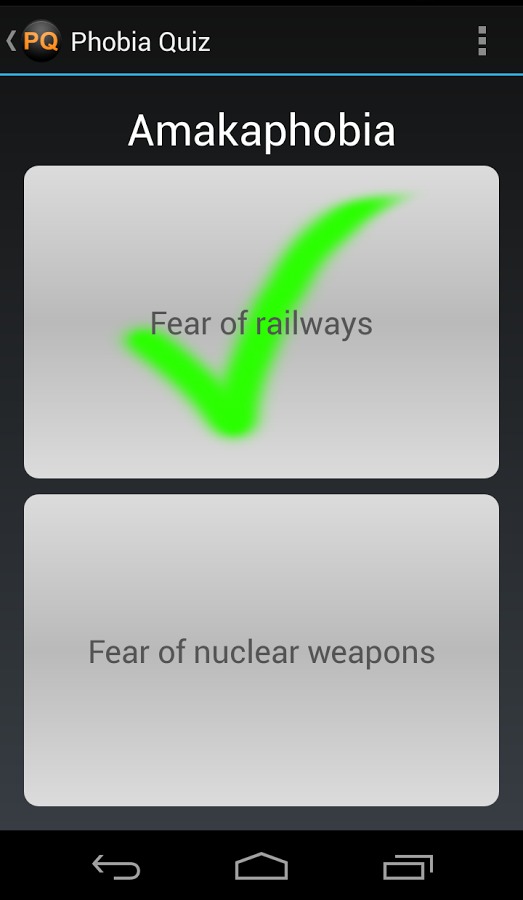 Phobia Quiz截图1