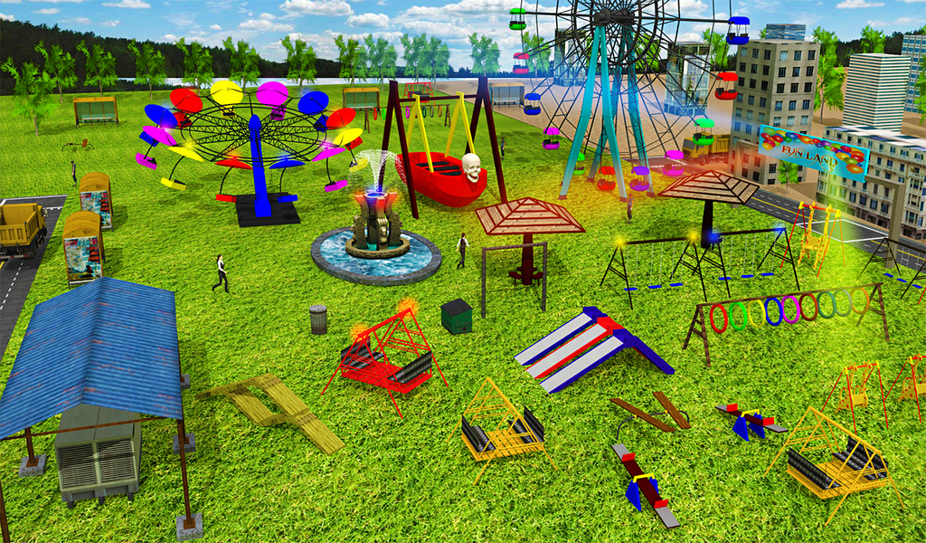 Kids Playground Park Construction Simulator截图4