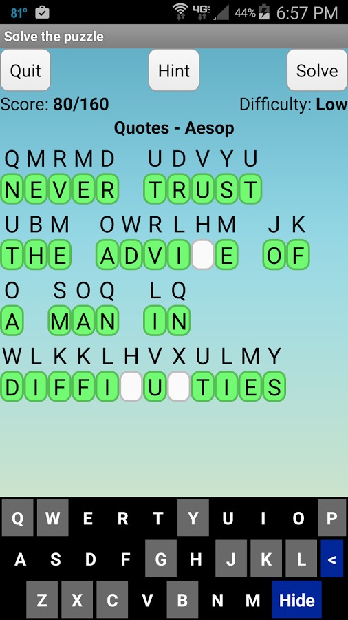 Cryptogram Puzzles Free Trial截图3