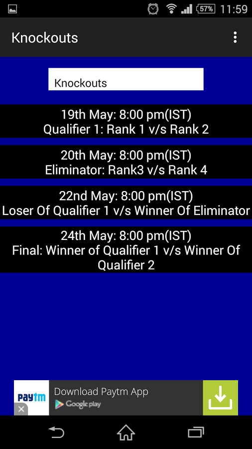 IPL Schedule With Alert截图5