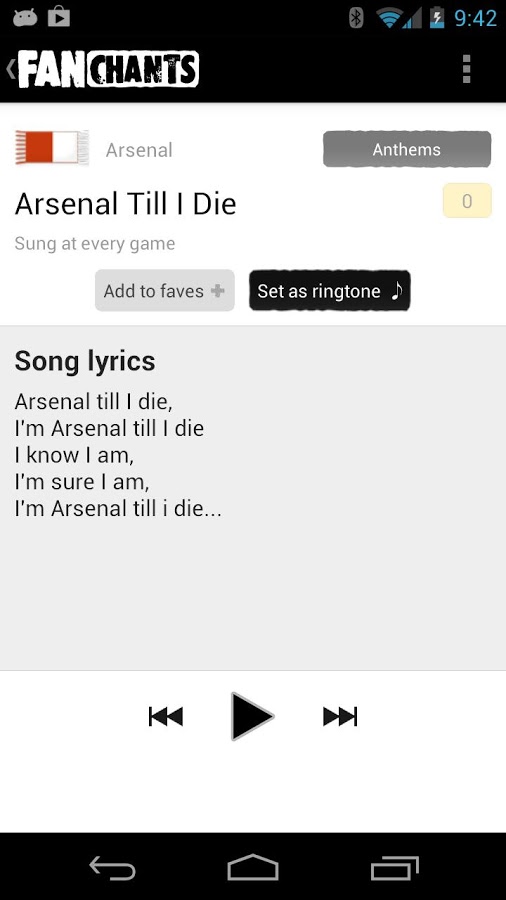 FanChants Free Football Songs截图5