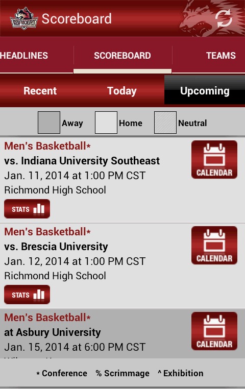 IU East Red Wolves Athletics截图4