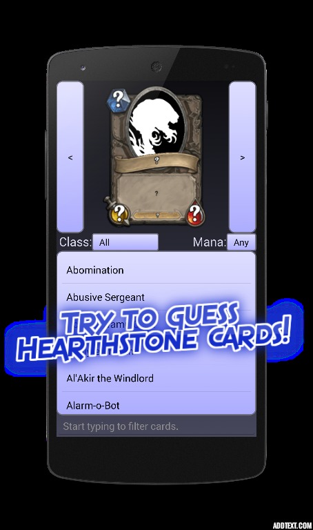 Hearthstone quiz截图1