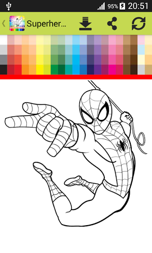 Coloring Book Superheroes截图1