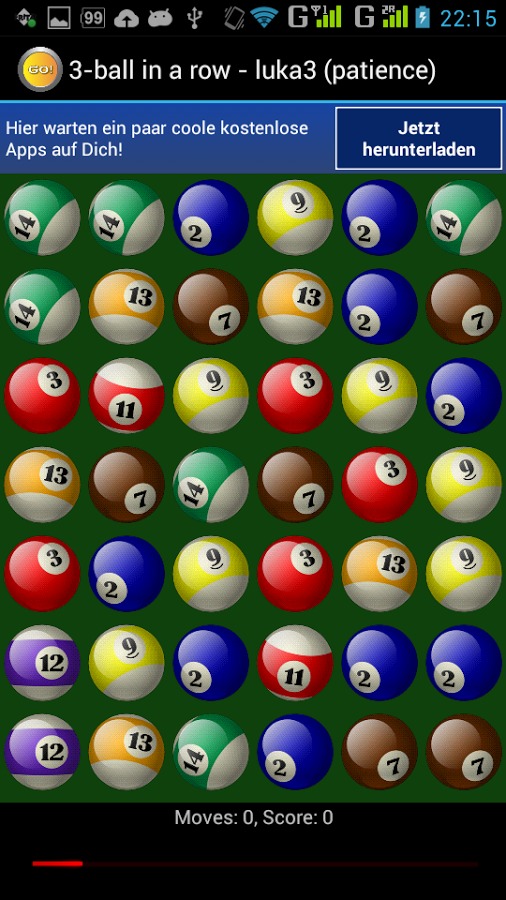 3-ball in a row, matching game截图5