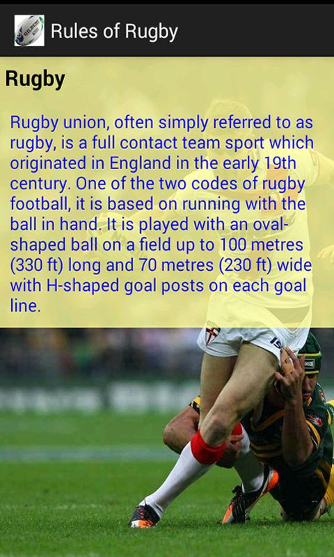 Rules of Rugby截图3