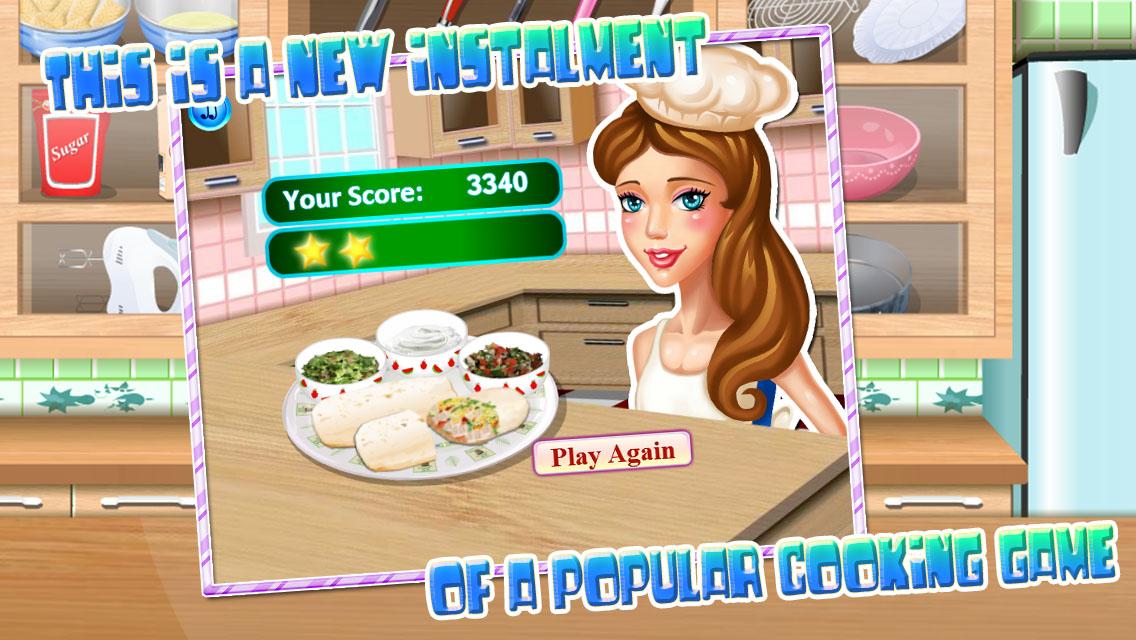 Girls cooking game - Burritos截图5