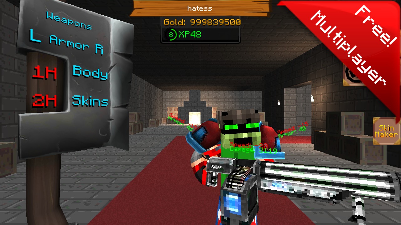 Voxel Craft Warrior Battle 3D截图5