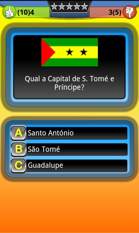 Jogo Trivia Quiz Capitais截图3