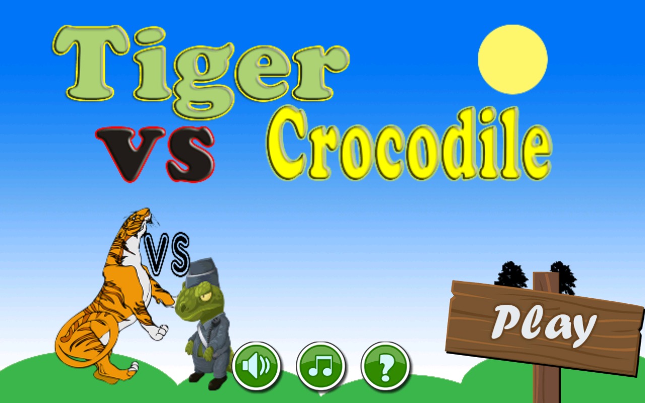 Tiger vs crocodile top games截图1