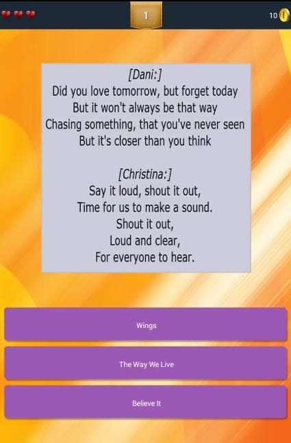 Guess Lyrics:Cimorelli截图2