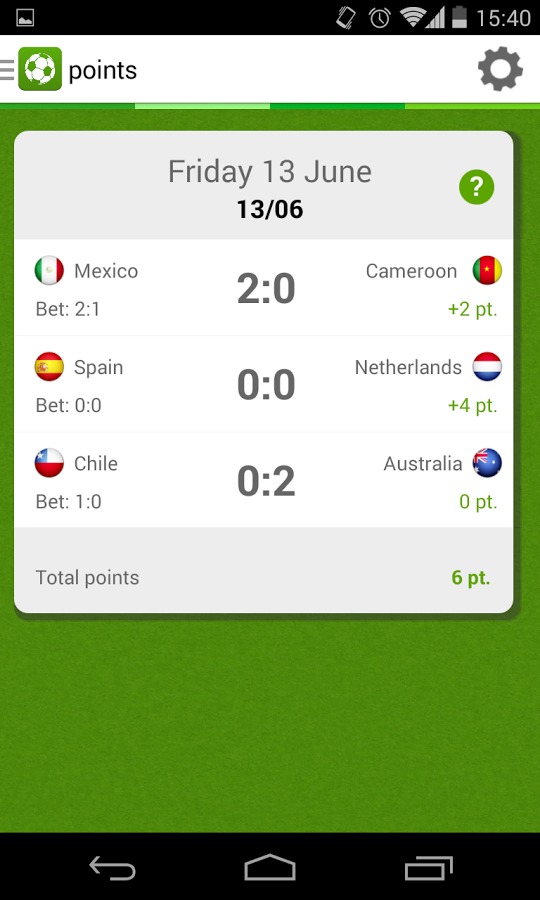 Brazil Football Betting Game截图4