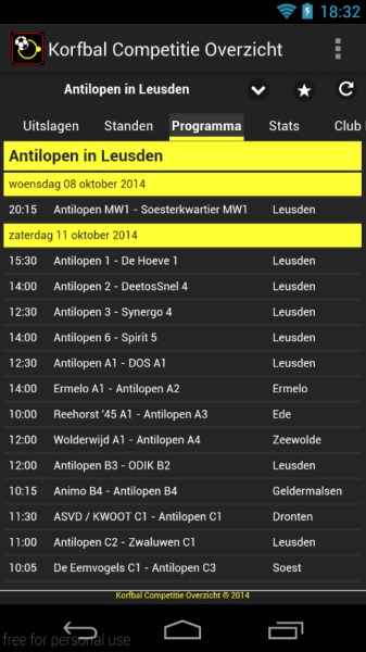 Korfbal Competitie Overzicht截图3