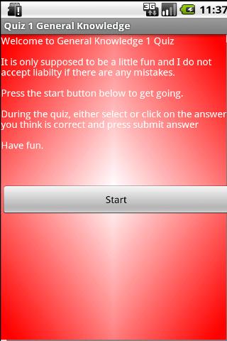 Quiz 1 General Knowledge截图2