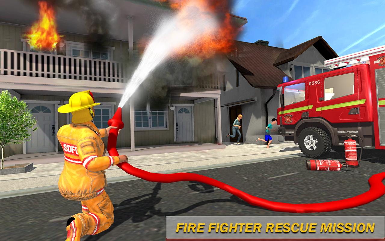 Firefighter Rescue Engine Simulator 2018截图3