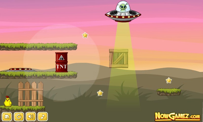 Barnyard UFO fun physics game截图4