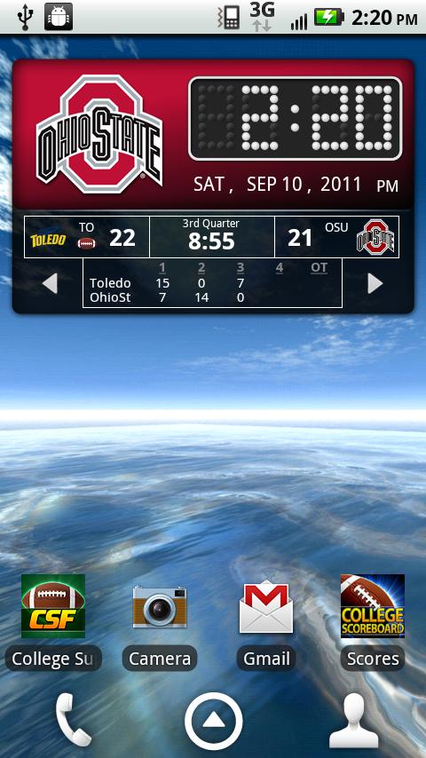 Ohio State Buckeyes Live Clock截图4