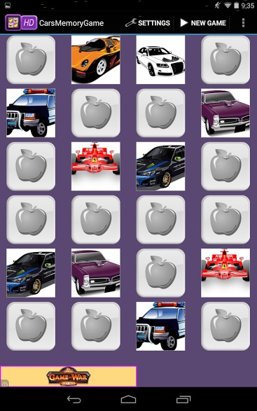 Cars Memory Game For Kids截图5